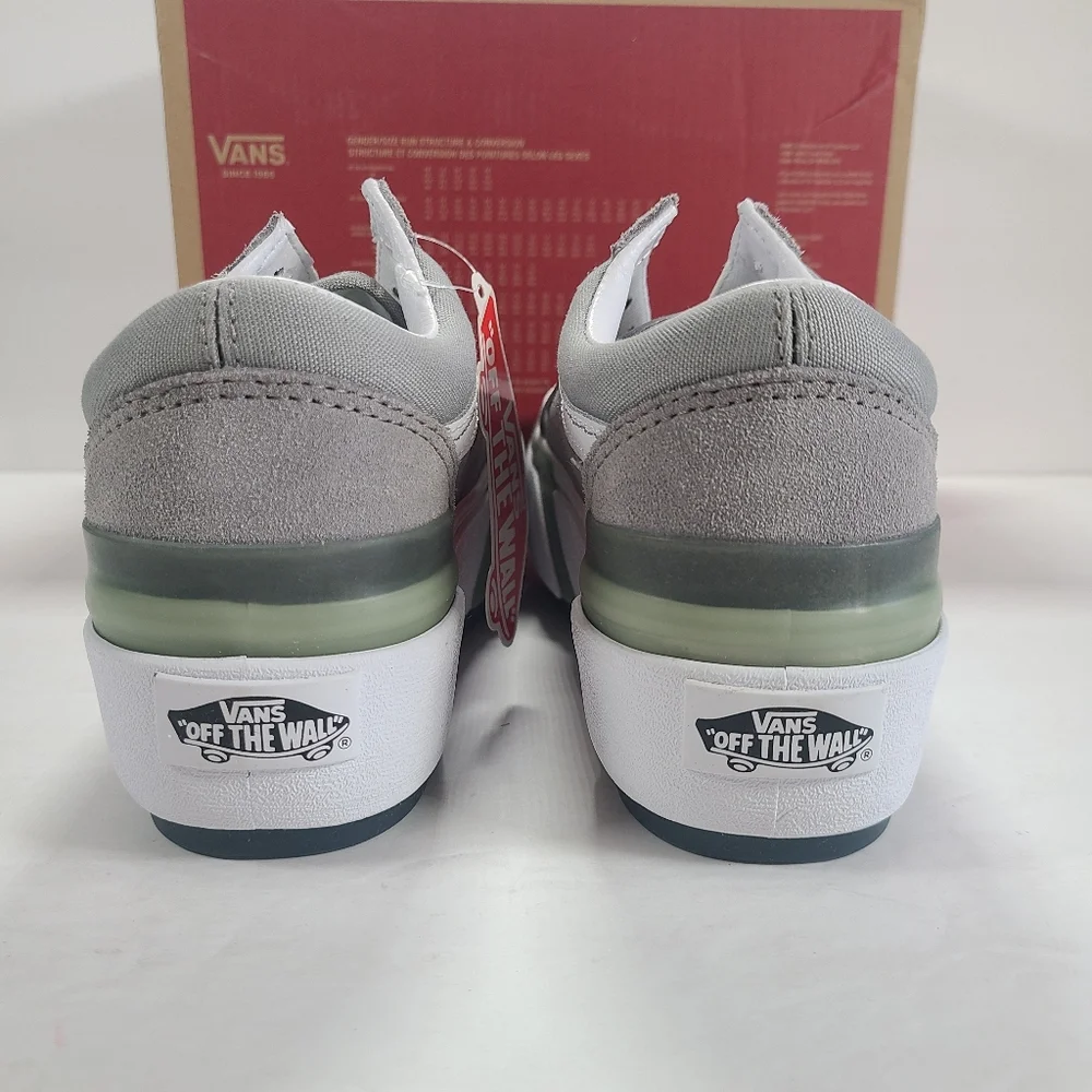 Vans Old Skool Stacked Platform Pastel Drizzle True White Sneakers Women Size 5 - Picture 5 of 12